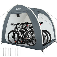 unp front view bike shed showing shelter protecting bikes