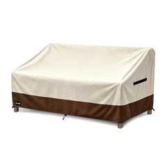 Uoceit front view of cover protecting a three-seater sofa for weather resistance
