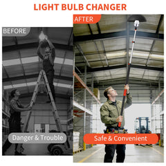 Uojim fully extended pole demonstrating maximum reach and stable segment-lock design