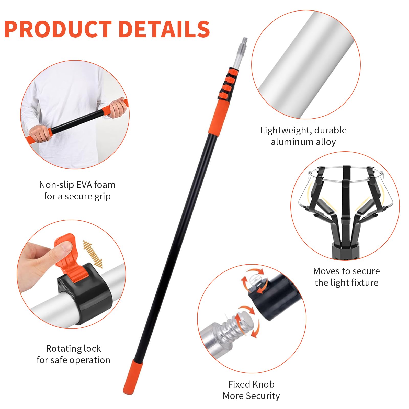 Uojim non-slip handle providing comfortable grip and better control during use
