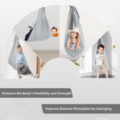 UONEME swing installed indoors demonstrating secure hanging and space use