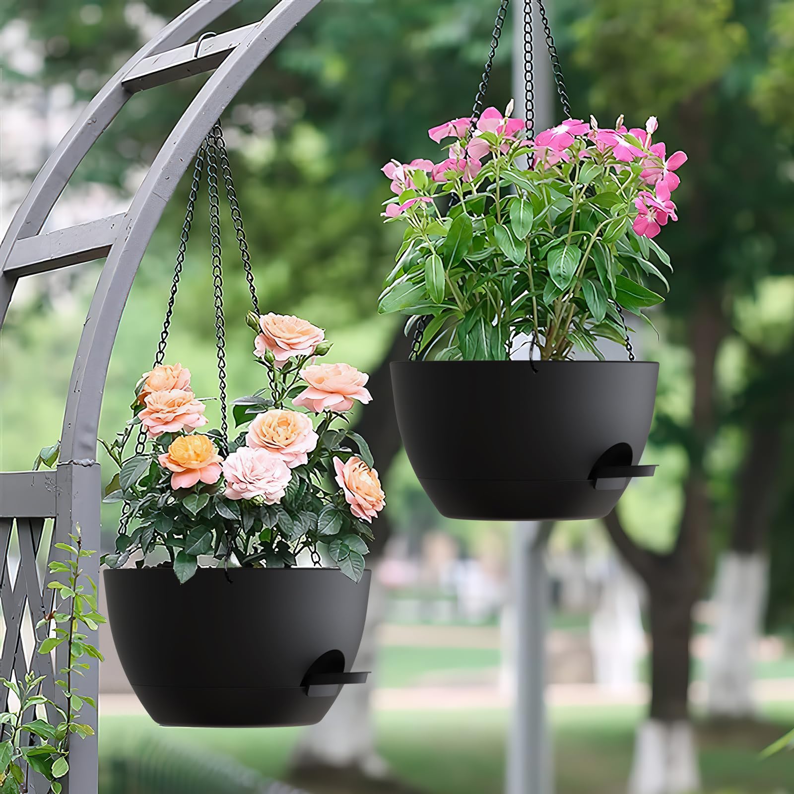UOUZ balcony scene with trailing plants demonstrating outdoor durability and visual appeal