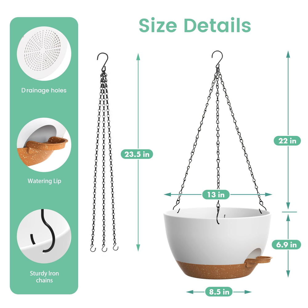 UOUZ electroplated chain and S-hook hardware showing rust-resistant secure hanging
