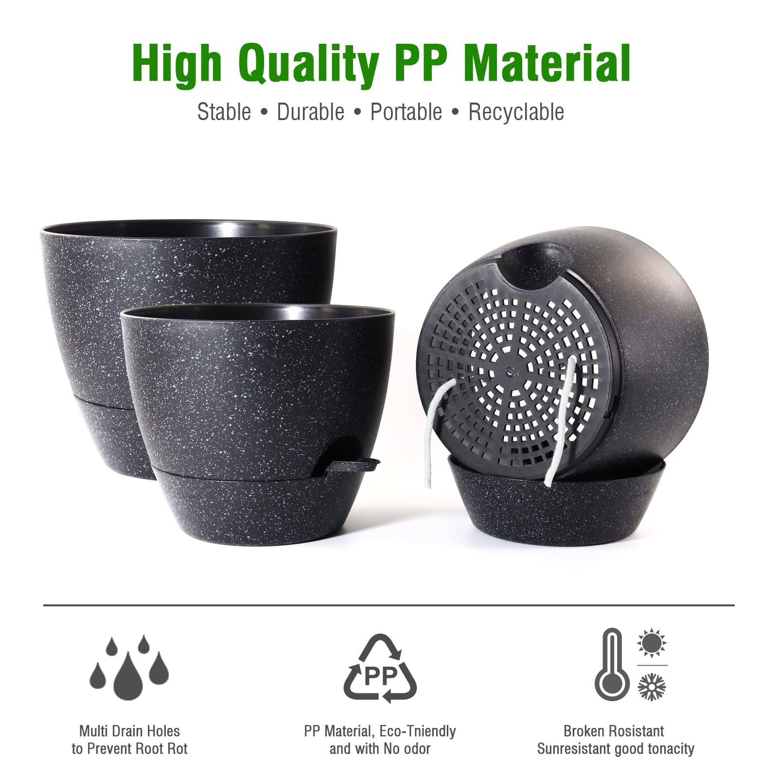 UOUZ planters styled with monstera demonstrating attractive home-display benefit