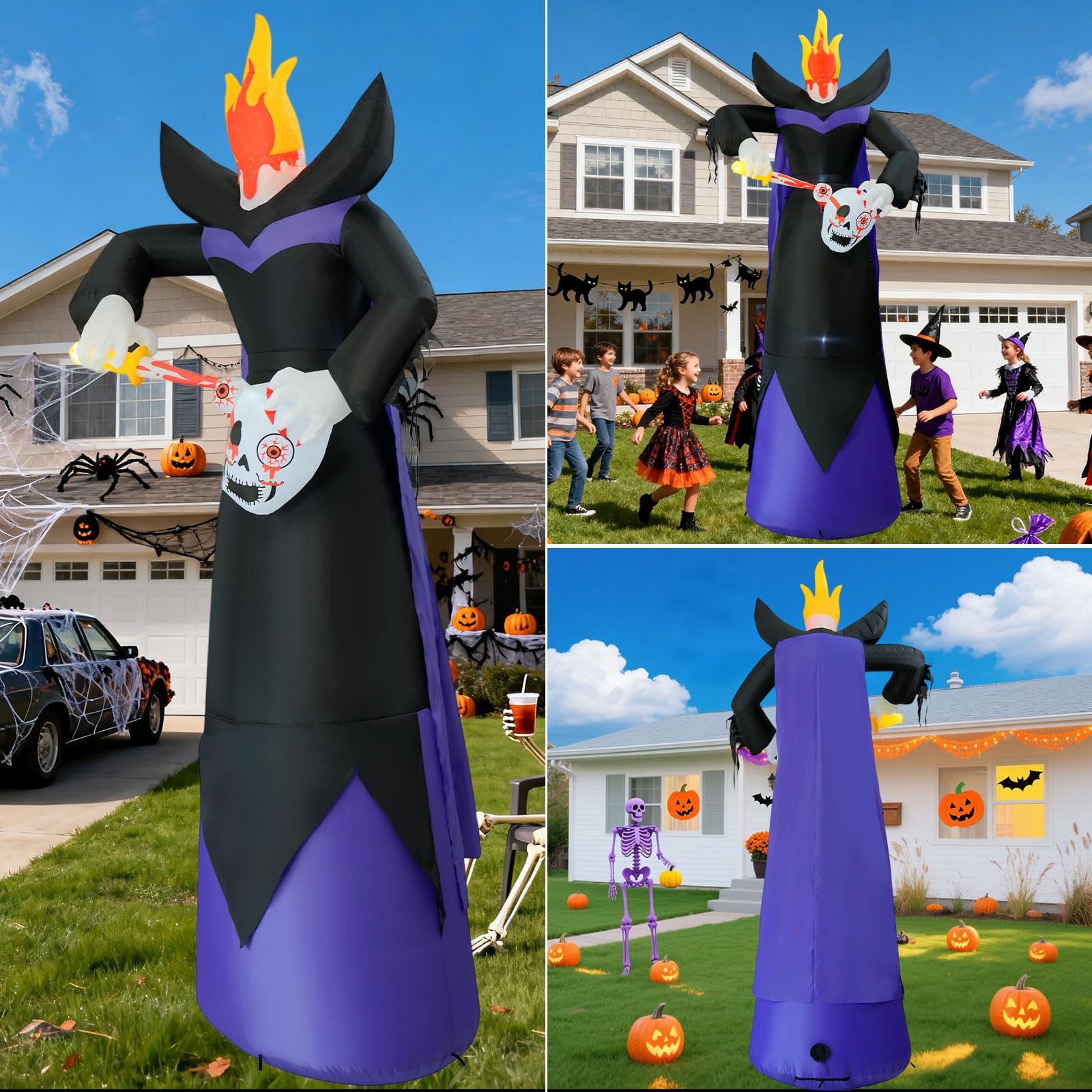 UoVeHoin illuminated night scene attracts attention from trick-or-treaters