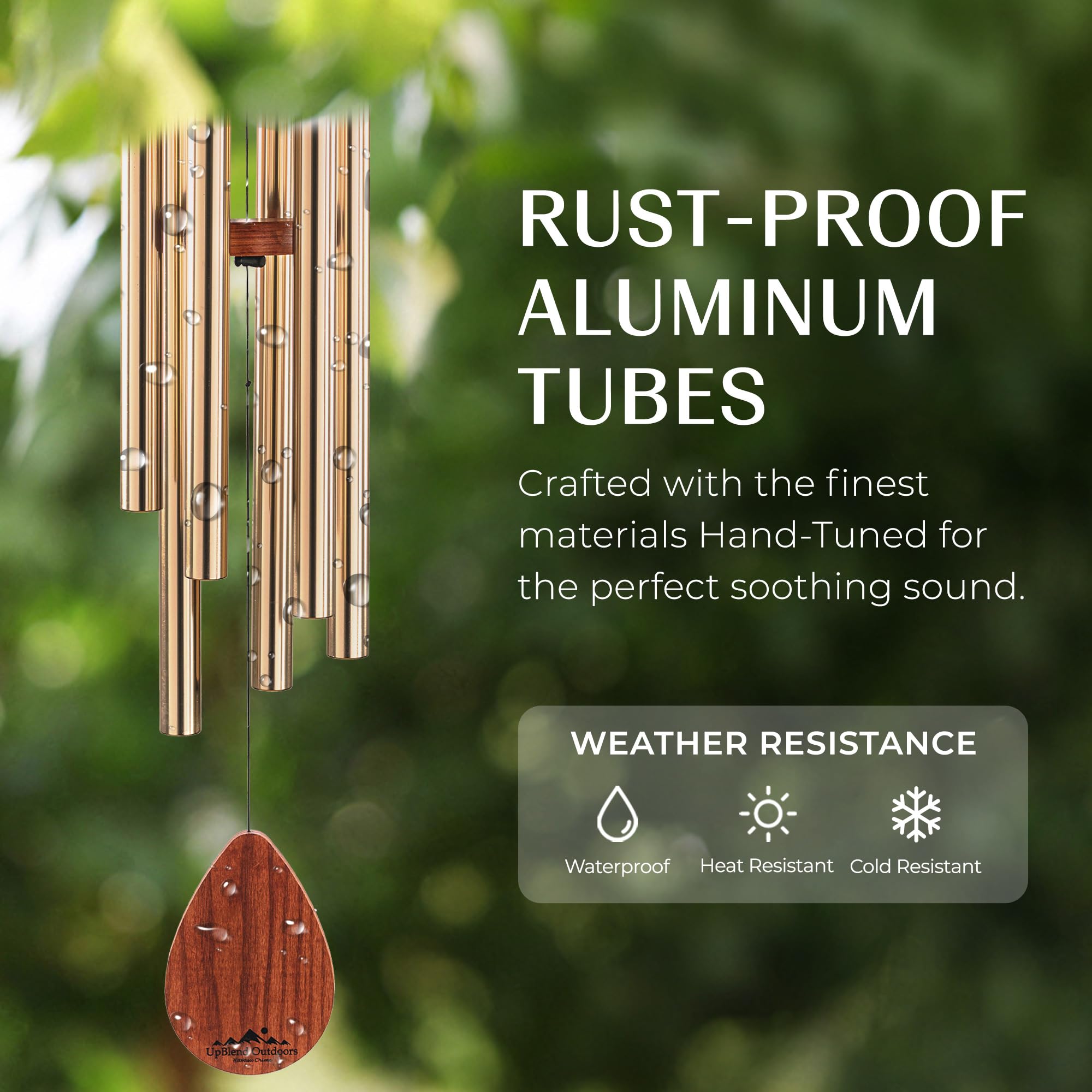 UpBlend Outdoors decorative stone accent view adding meaningful aesthetic and personalized feel