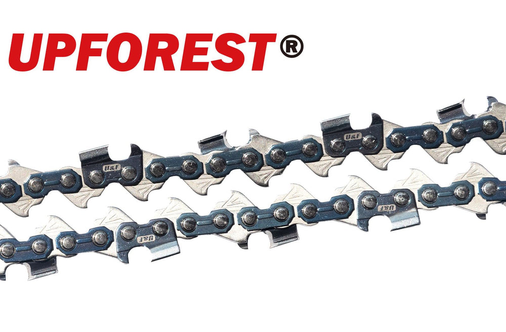 UPFOREST close-up of chrome-plated cutters for longer-lasting sharpness