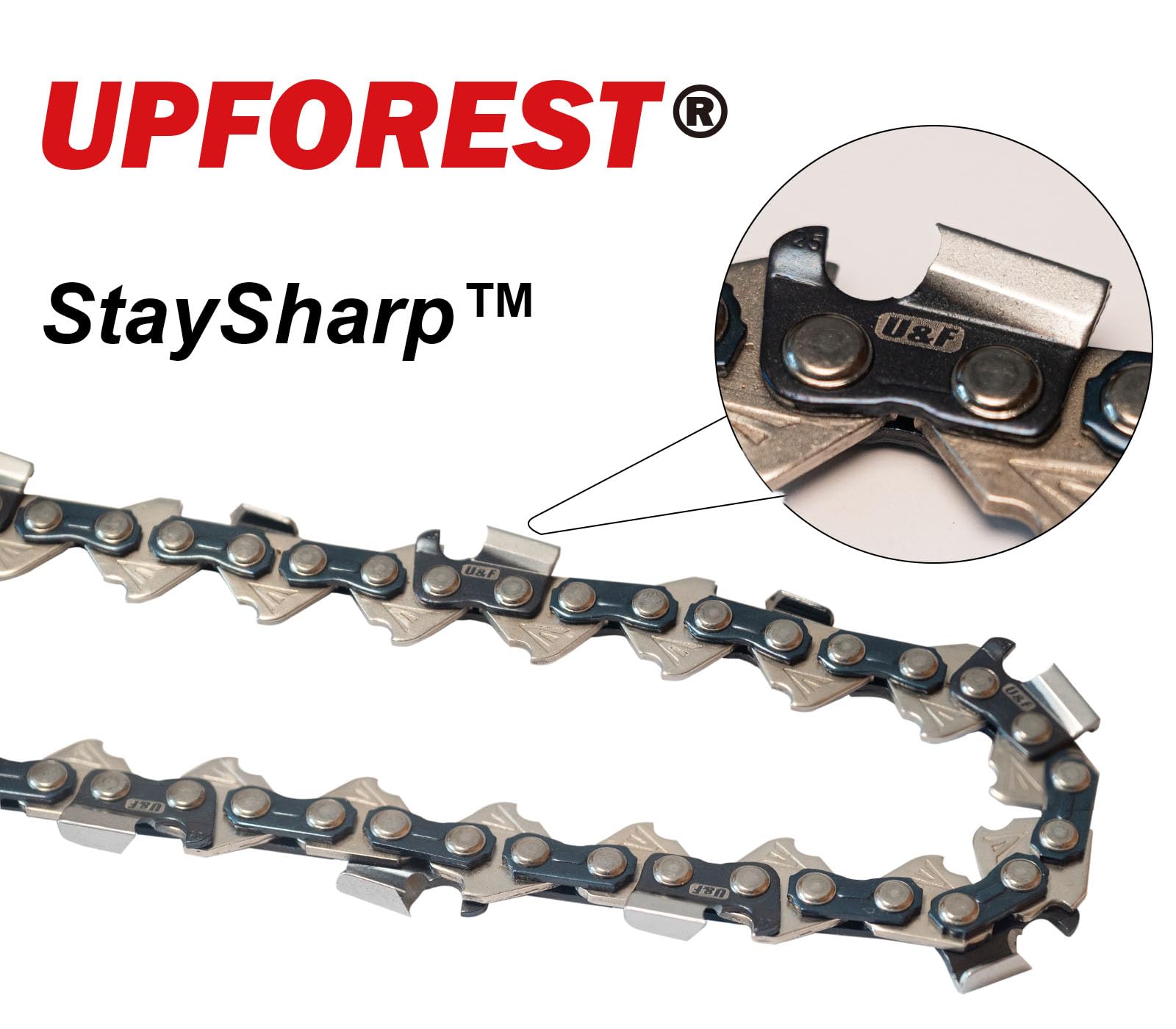 UPFOREST hardened rivets detail to resist wear and reduce stretch