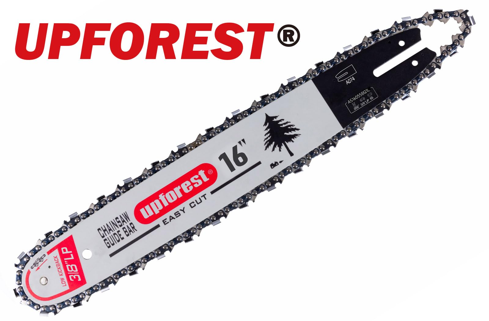 UPFOREST guide bar nose and 7-tooth sprocket close-up for smoother operation