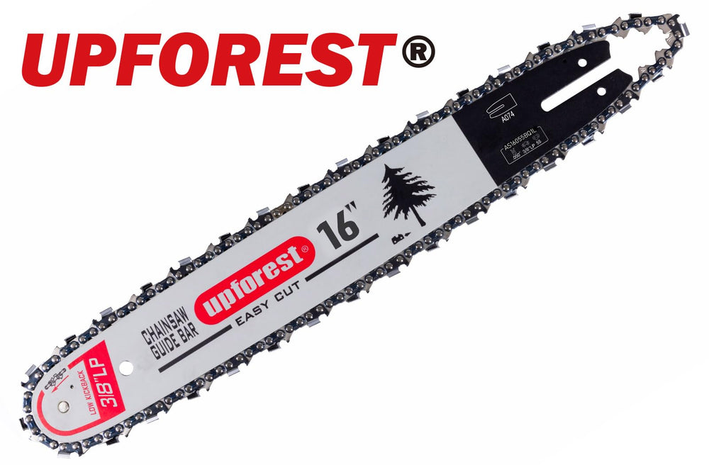 UPFOREST guide bar nose and 7-tooth sprocket close-up for smoother operation