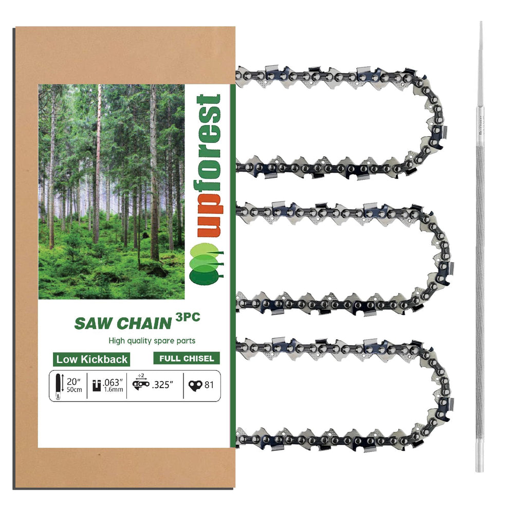 UPFOREST lifestyle image cutting firewood showing real-world cutting performance benefit