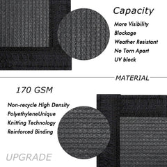 UPGRADE detalle del tejido HDPE 170 GSM, resistente y duradero