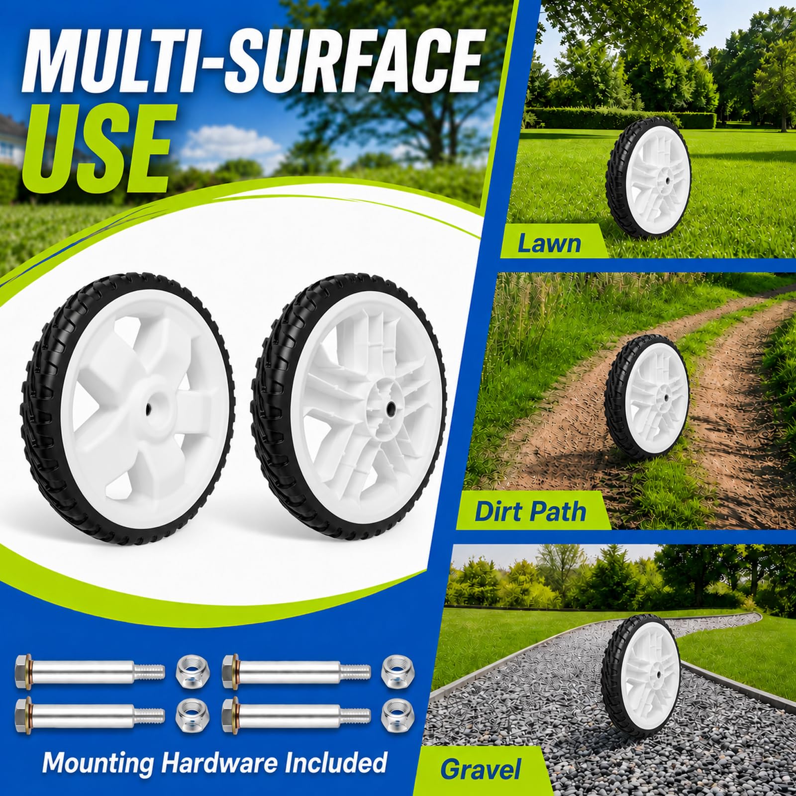 UPOW two-pack packaging with wheels for spare-ready replacement benefit