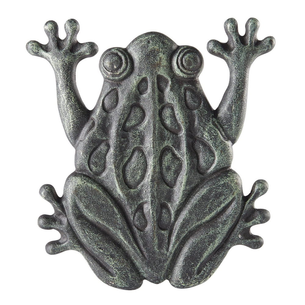 Upper Deck front view of frog stepping stone showing placement and durable design