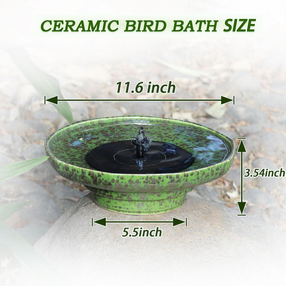 UPSJYJ solar fountain pump top view, no-battery operation for sunlight