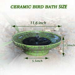 UPSJYJ solar fountain pump top view, no-battery operation for sunlight