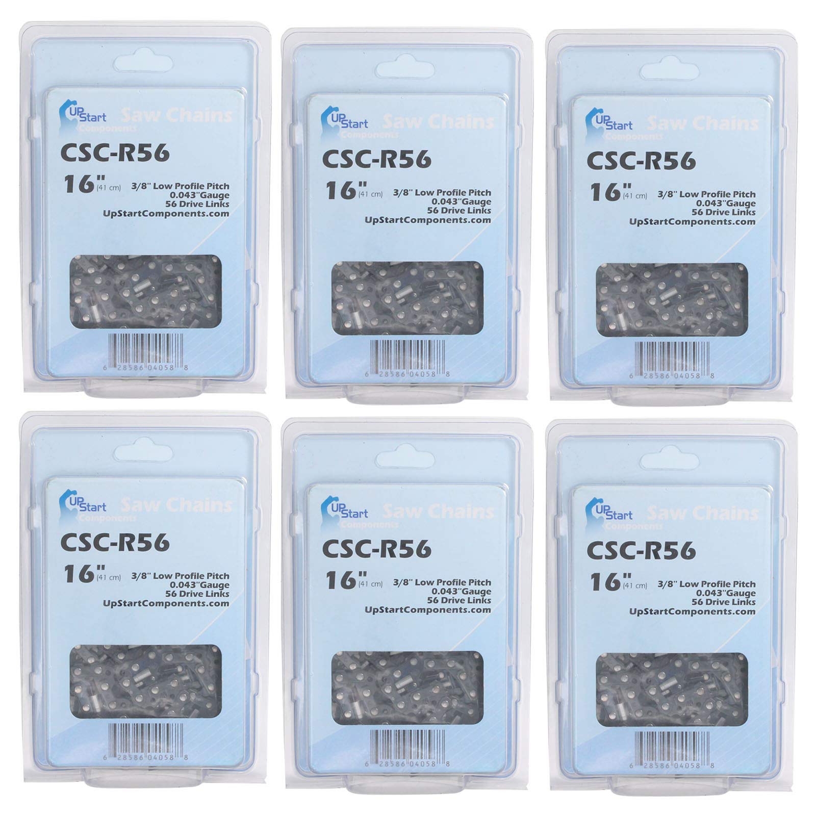 UpStart Components six-pack chains front packaging showing quantity and specs for quick selection