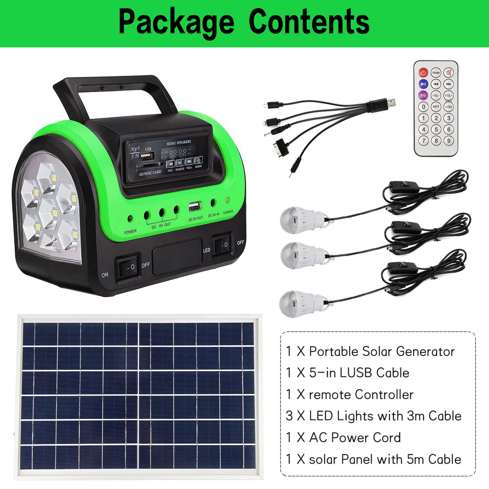 Upusa generator with included cables and adapter for plug-and-play use