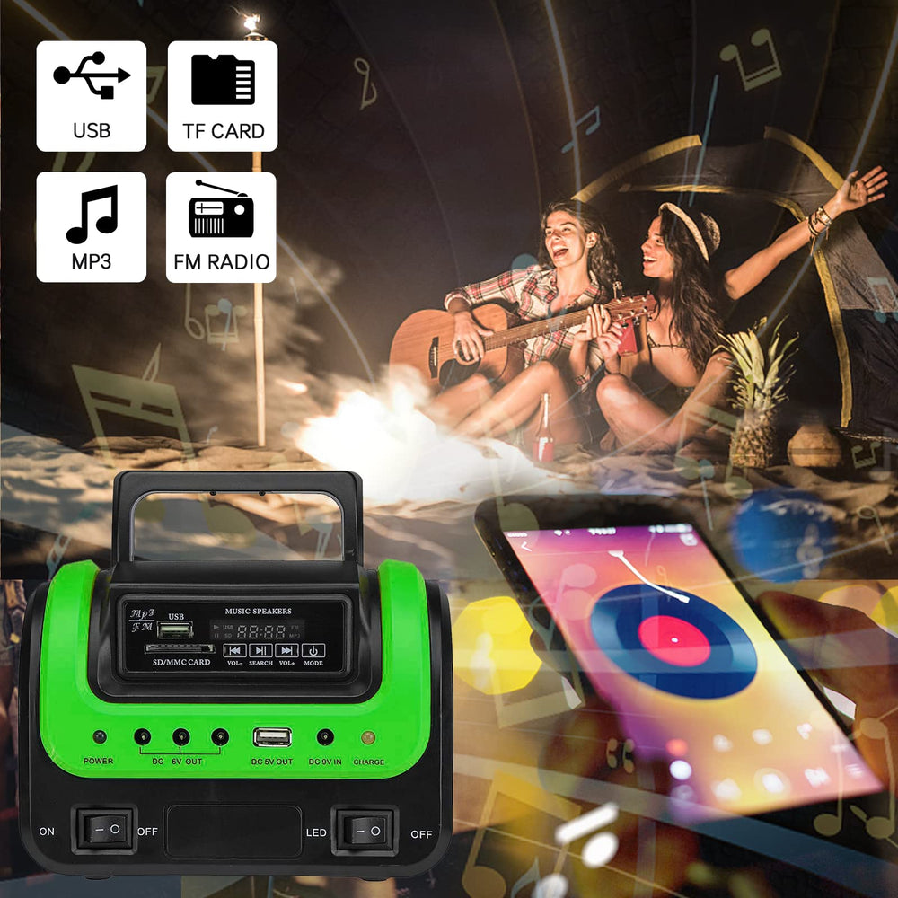 Upusa LED flashlight turned on providing bright, energy-saving light