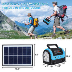 Upusa external and built-in LED lamps lit providing bright campsite illumination