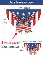 UQJE close-up embroidered eagle detail highlighting bold patriotic accent
