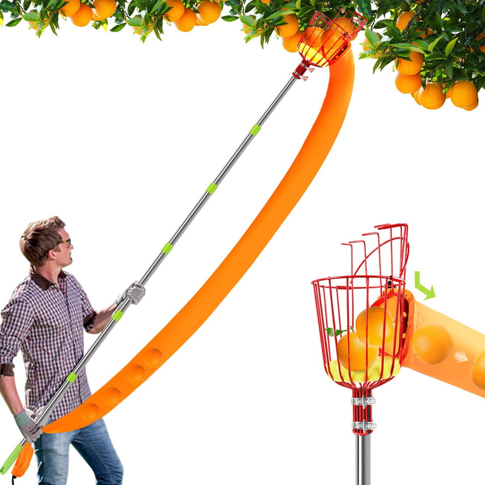 UQM front view with basket showing secure pick and gentle fruit handling