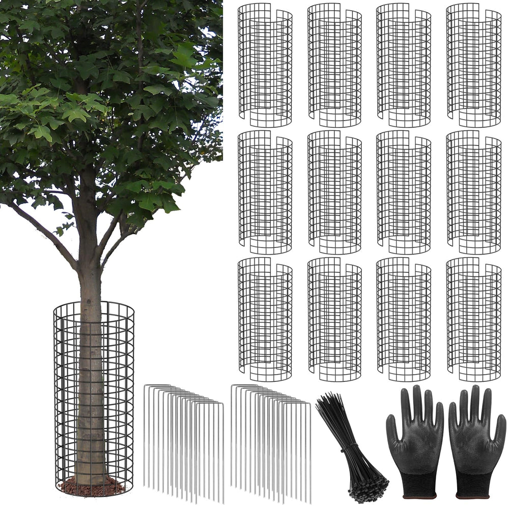 UQM front view of metal tree guard showing durable protection and peace of mind