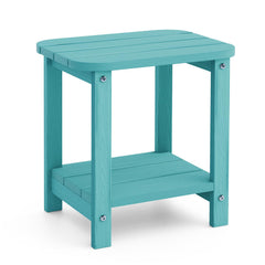 UQQUUNIQ front view sky blue side table showing durable, attractive finish