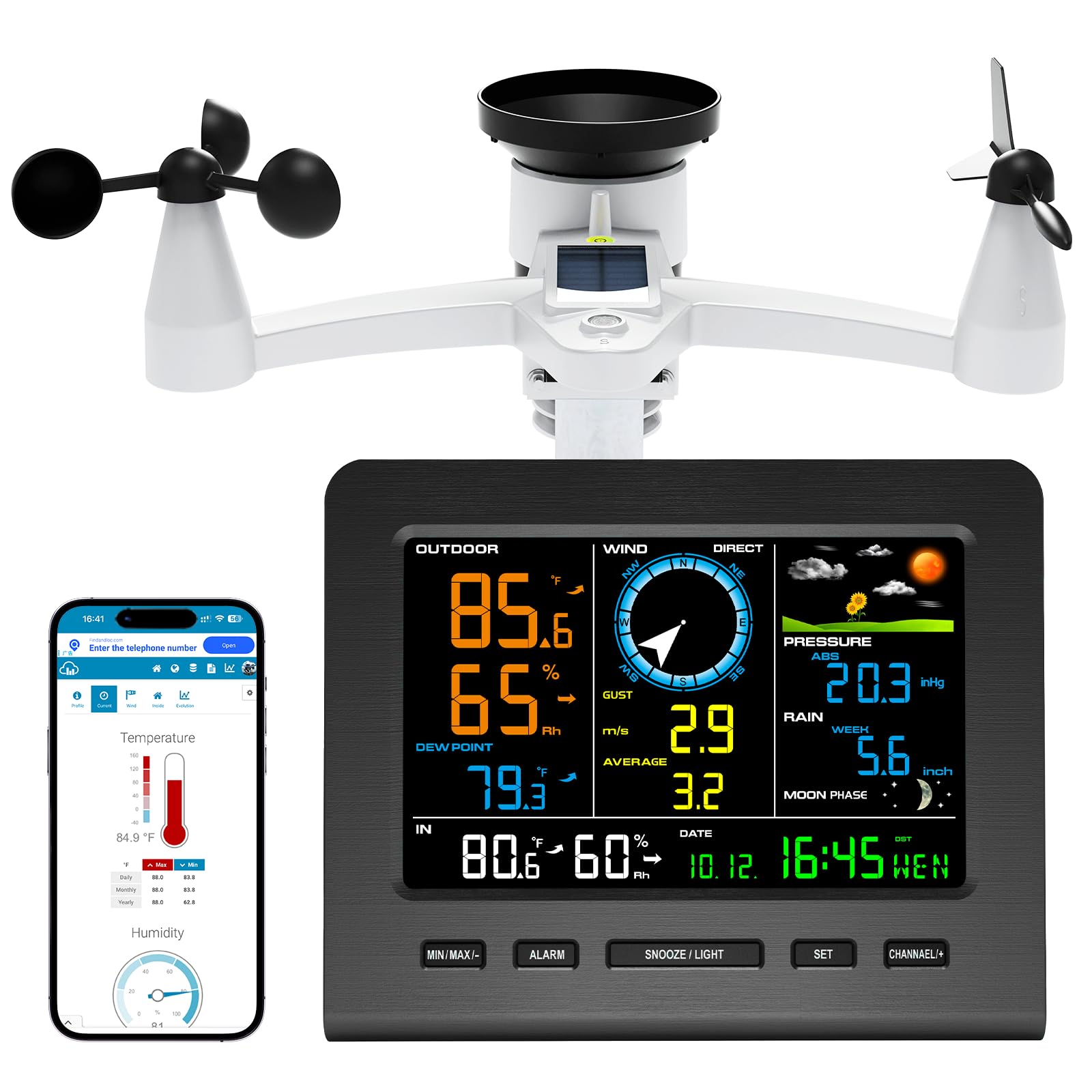 Urageuxy front console showing full color display and quick data readings