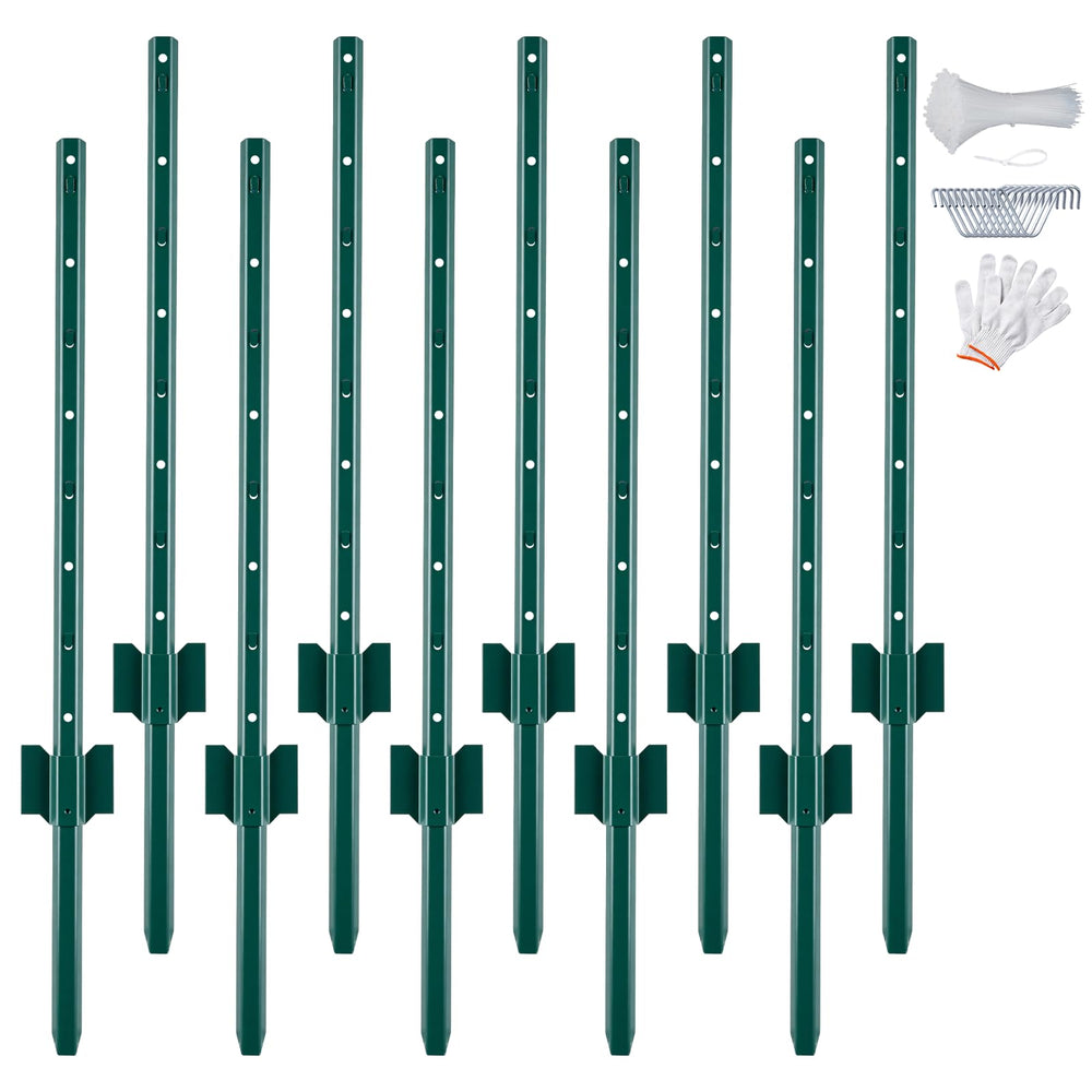 URBANVISTA front view of ten 3ft posts showing kit benefits