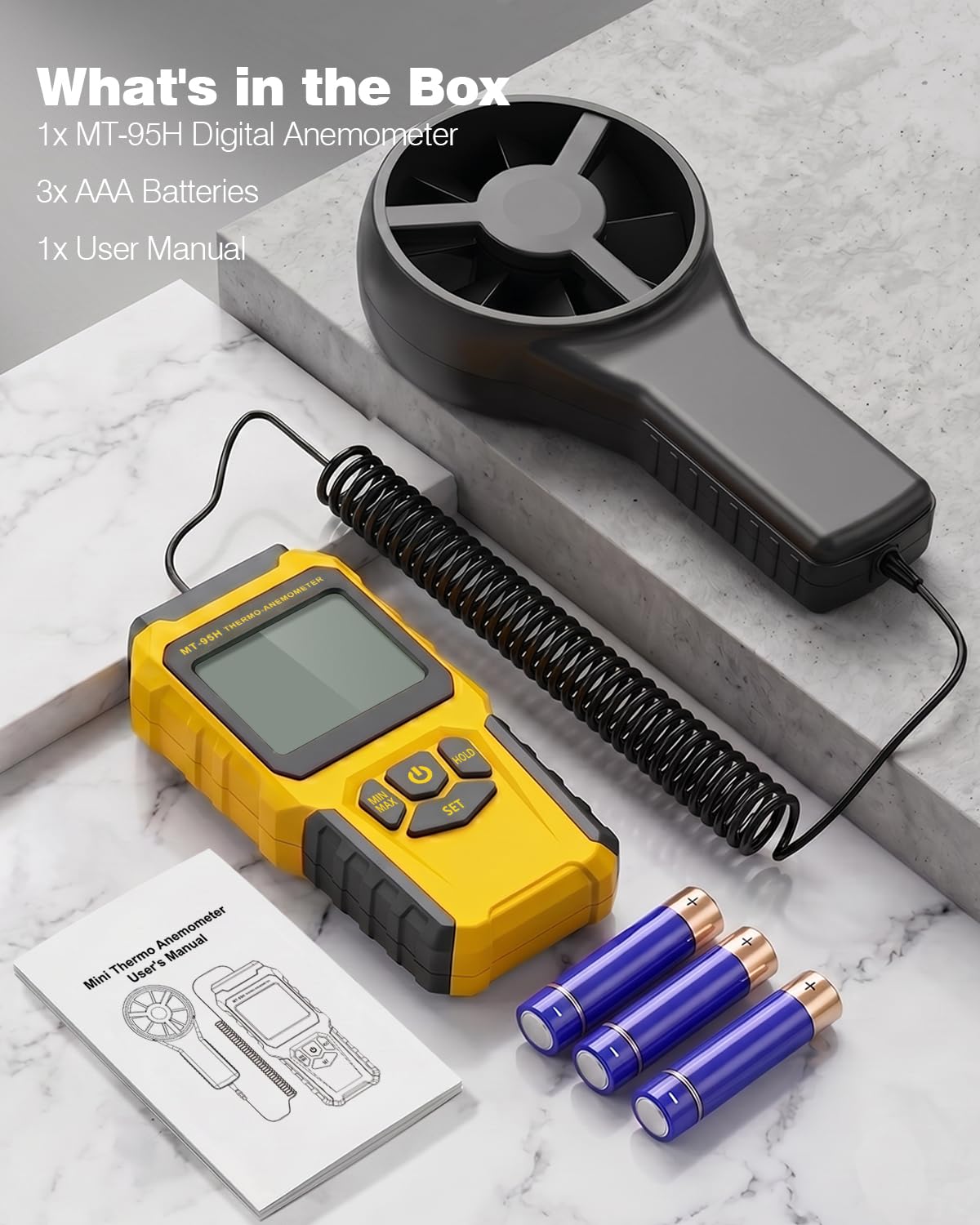 URCERI MT-95H used on a sailboat to check wind conditions for outdoor tasks