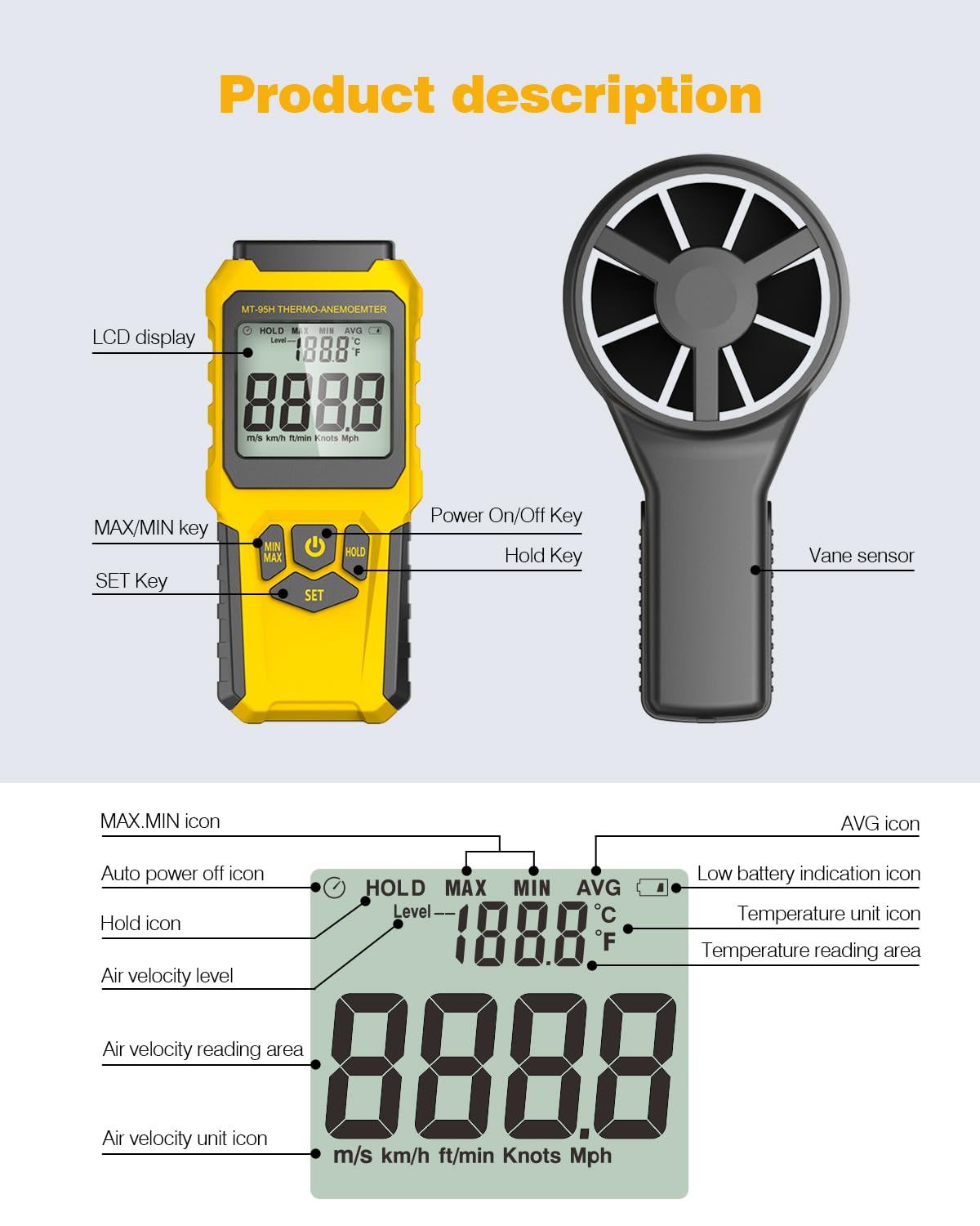 URCERI MT-95H held in hand to show compact size and ergonomic field comfort