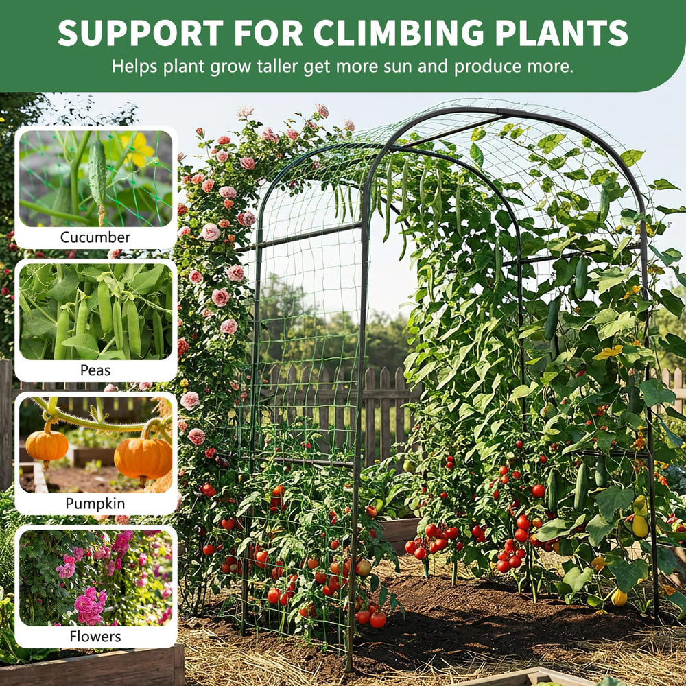 UrGROWA plant netting close-up helping seedlings climb and stay organized benefit