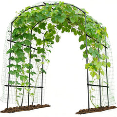 UrGROWA front view of archway showing height and decorative support