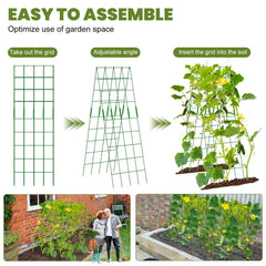 UrGROWA trellis folded flat for compact storage and easy seasonal packing