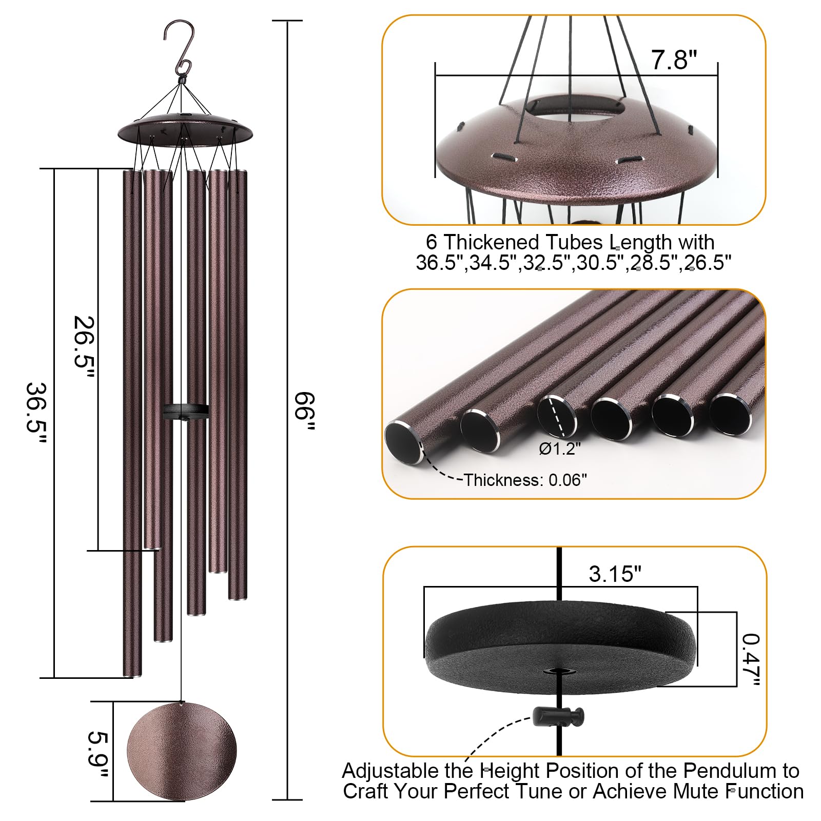 URNETERN coated top cover and hook detail showing rust-resistant protection