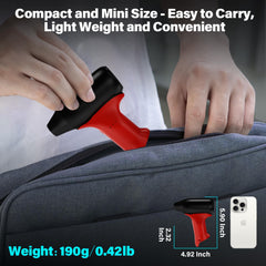 URUN Jet Fan Mini Blower attached to Milwaukee M12 battery for instant cordless power