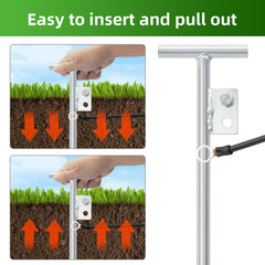 URYKEC oval rod detail illustrating easier driving and removal in soil