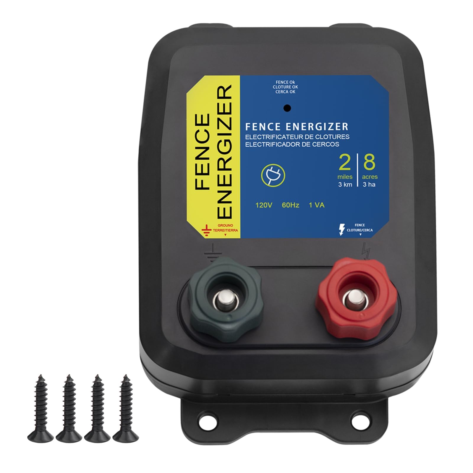 URYKEC PE2 front panel showing controls and terminals for easy setup and monitoring