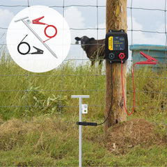 URYKEC wire termination close-up showing secure clip contact for steady grounding