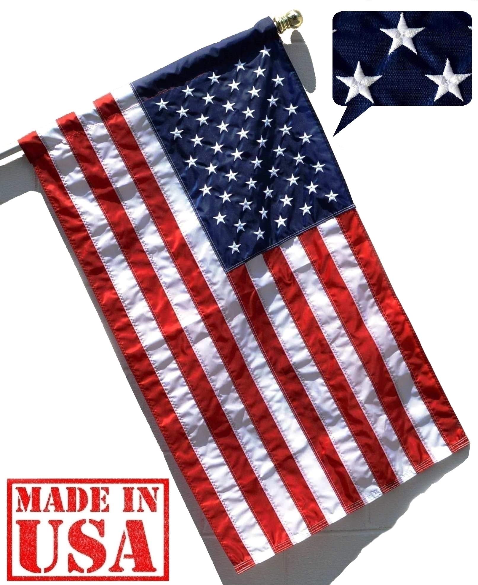 US Flag Factory fabric texture of 200 denier SolarMax nylon showing UV resistance