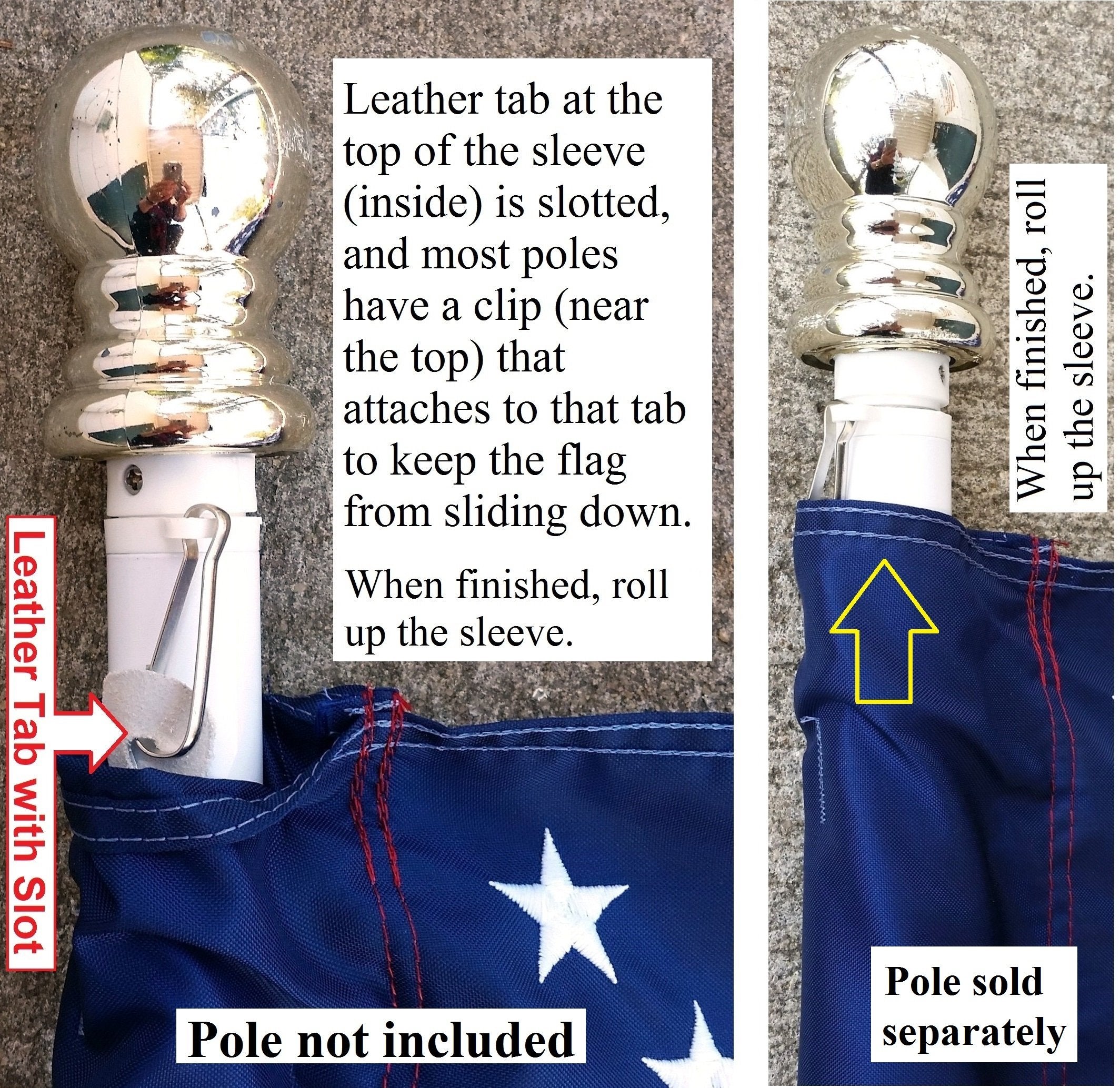 US Flag Factory SolarMax nylon fabric texture highlighting UV resistance