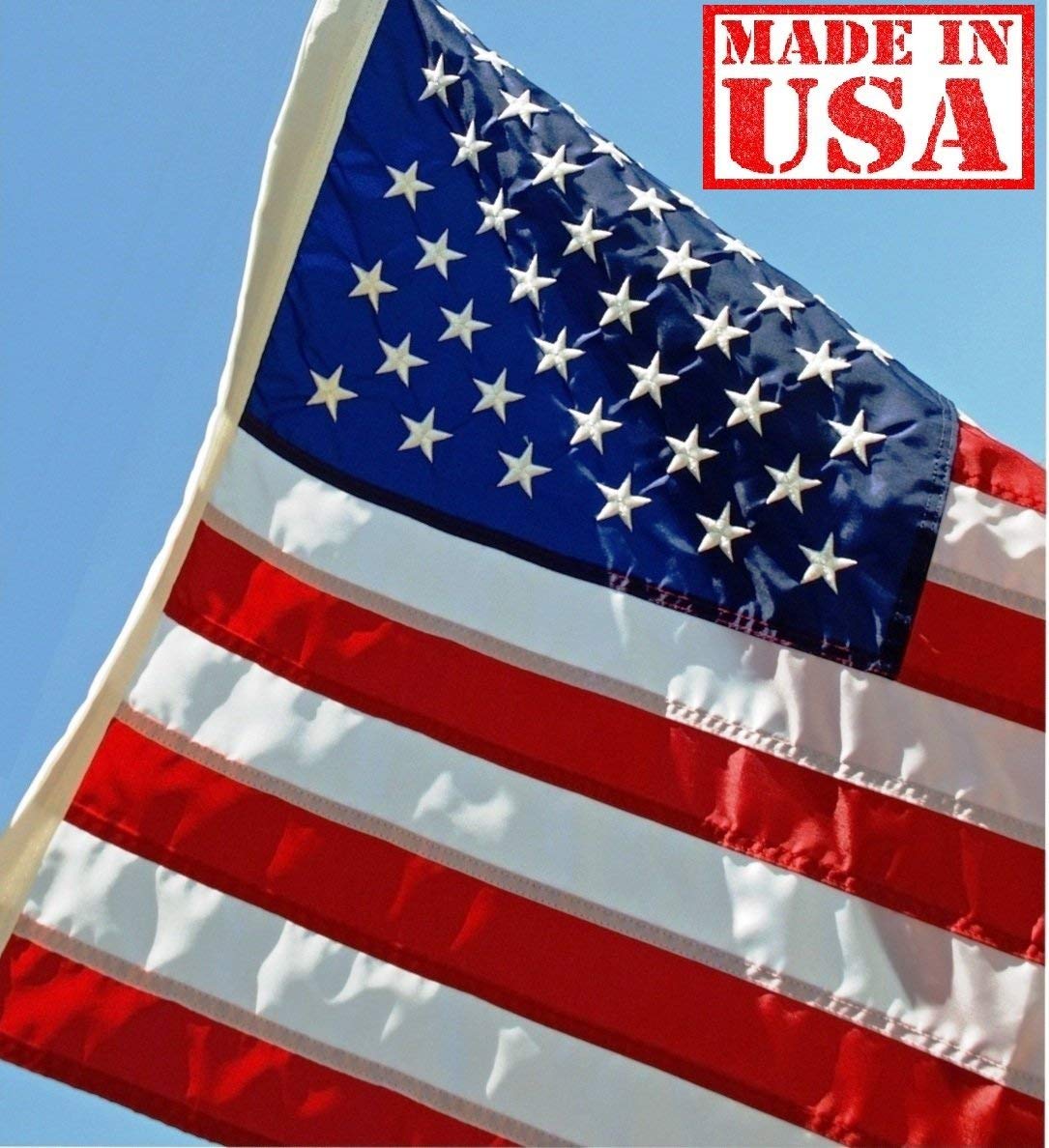 US Flag Factory fabric texture of SolarMax nylon showing UV-resistant sheen