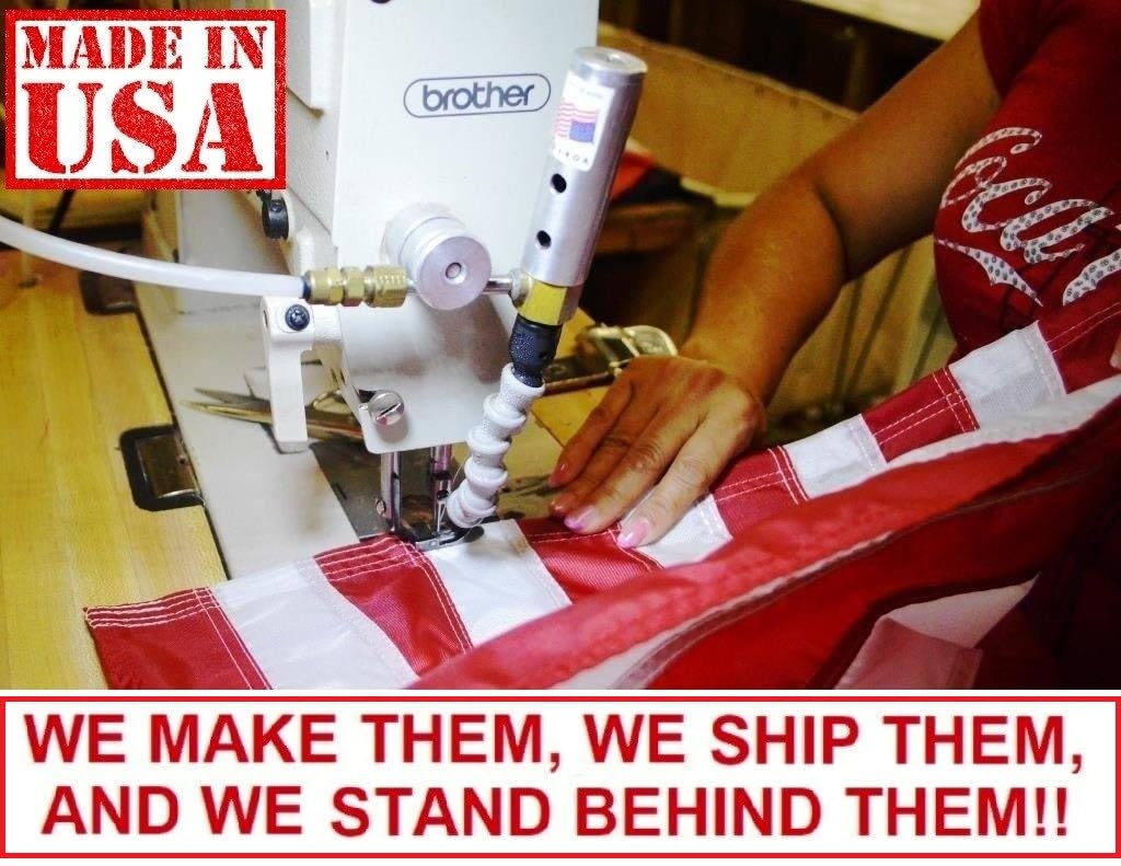 US Flag Factory leather tab and sleeve top demonstrating secure installation benefit