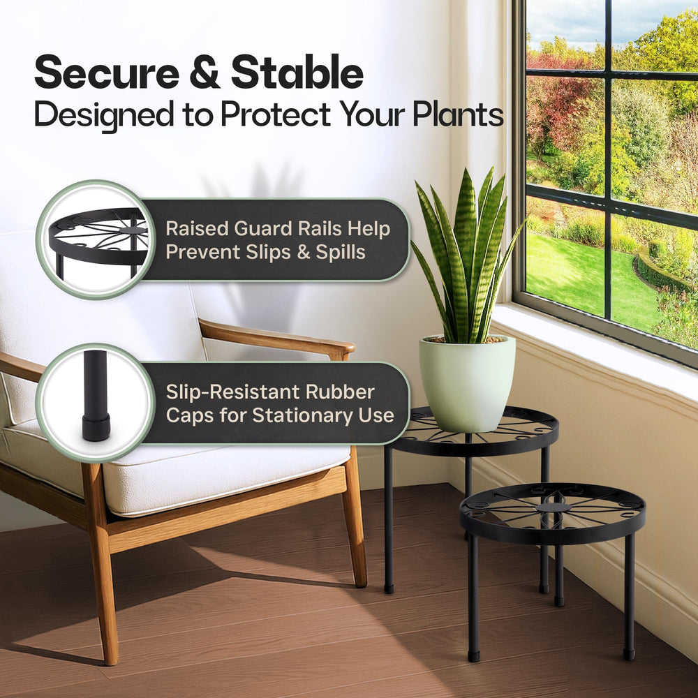 US Original styled living room scene with stands, enhances decor and flexibility benefit