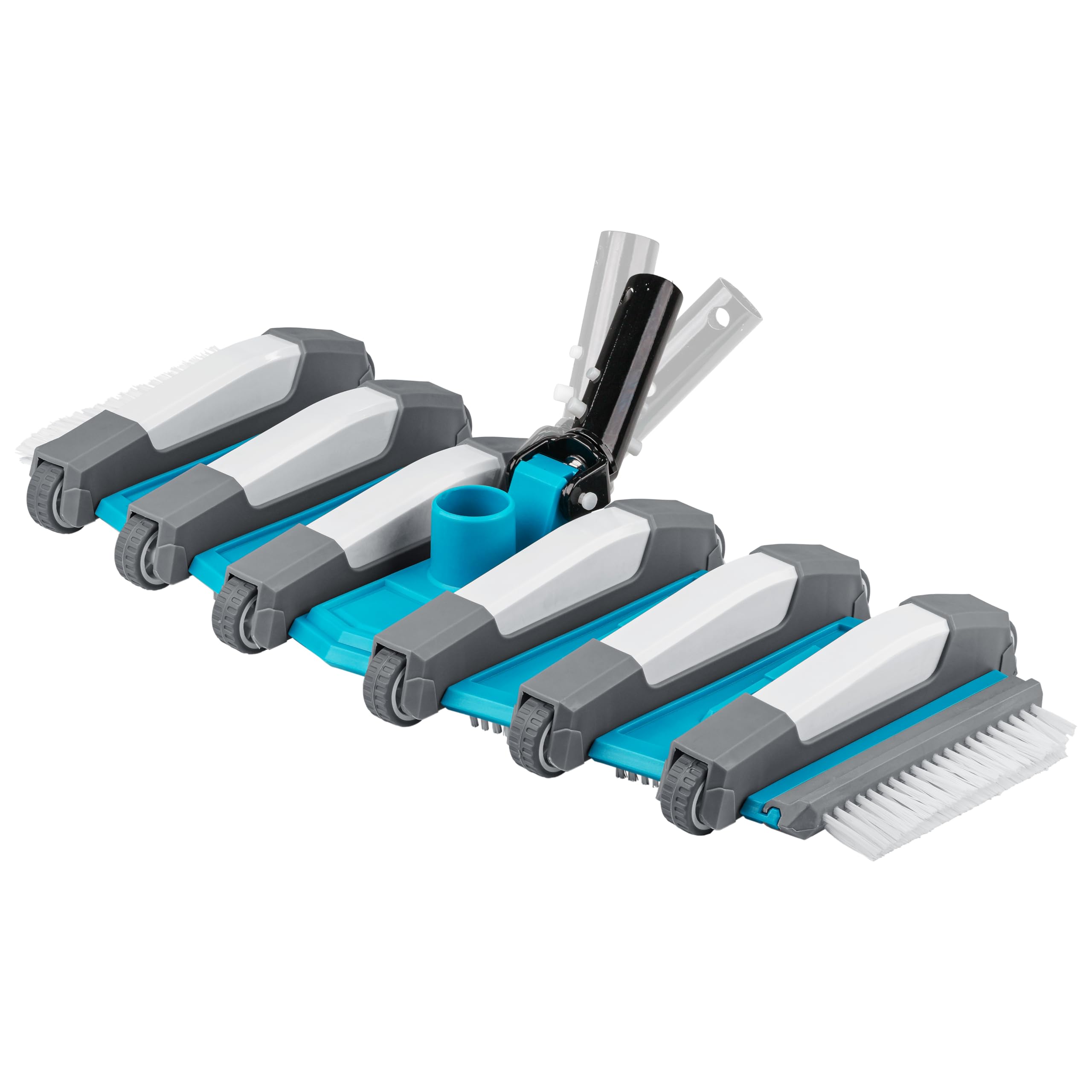 U.S. Pool Supply front view of 23-inch vacuum head showing wide cleaning path and durable build