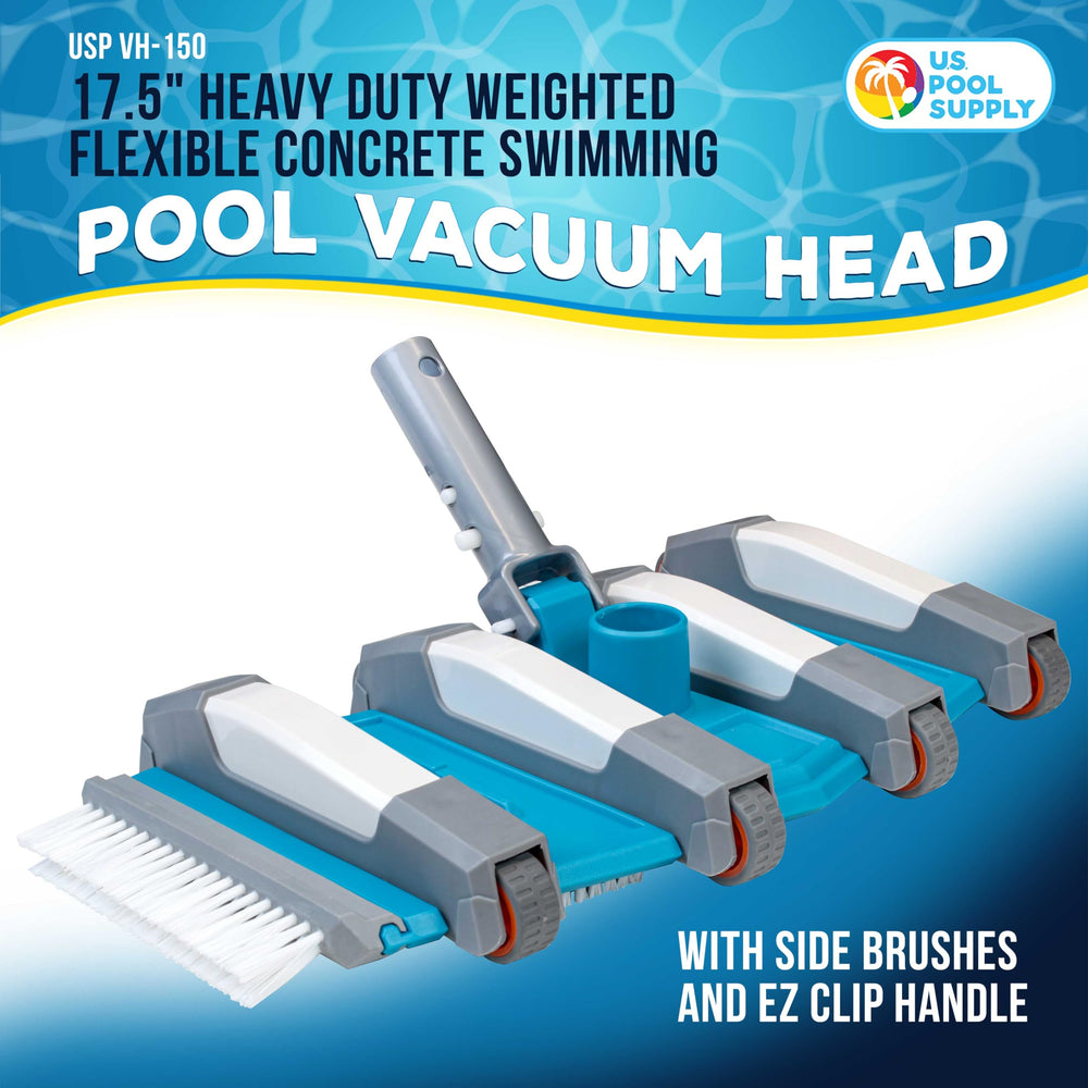 U.S. Pool Supply close-up of bottom bristles demonstrating durable nylon bristles that scrub pool surfaces effectively