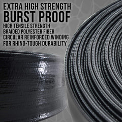 U.S. Pool Supply metal clamp and warm hose end for secure, leak-free connection