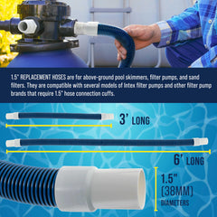 U.S. Pool Supply stainless-steel clamps and adapters kit for secure leak-free joins