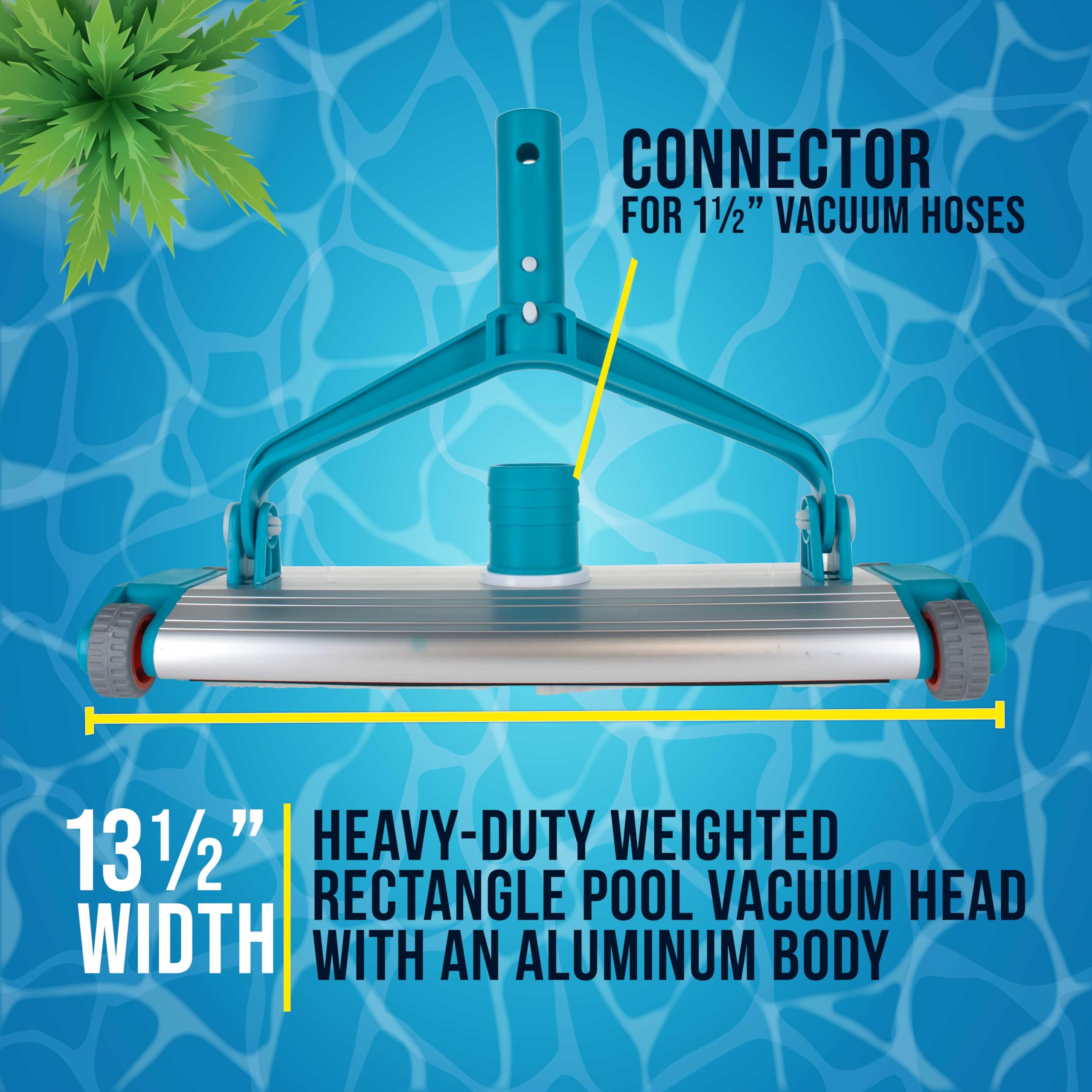 U.S. Pool Supply spring-loaded bristles detail agitating dirt for deeper cleaning